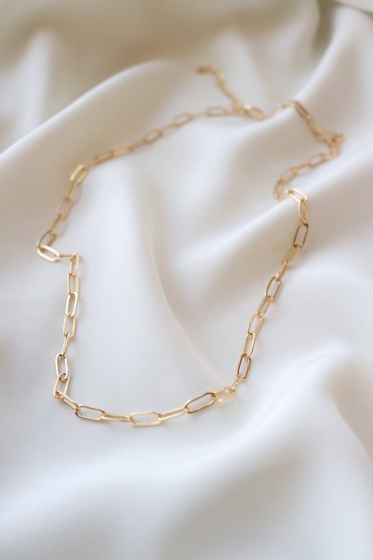 Small Link Gold Chain Necklace