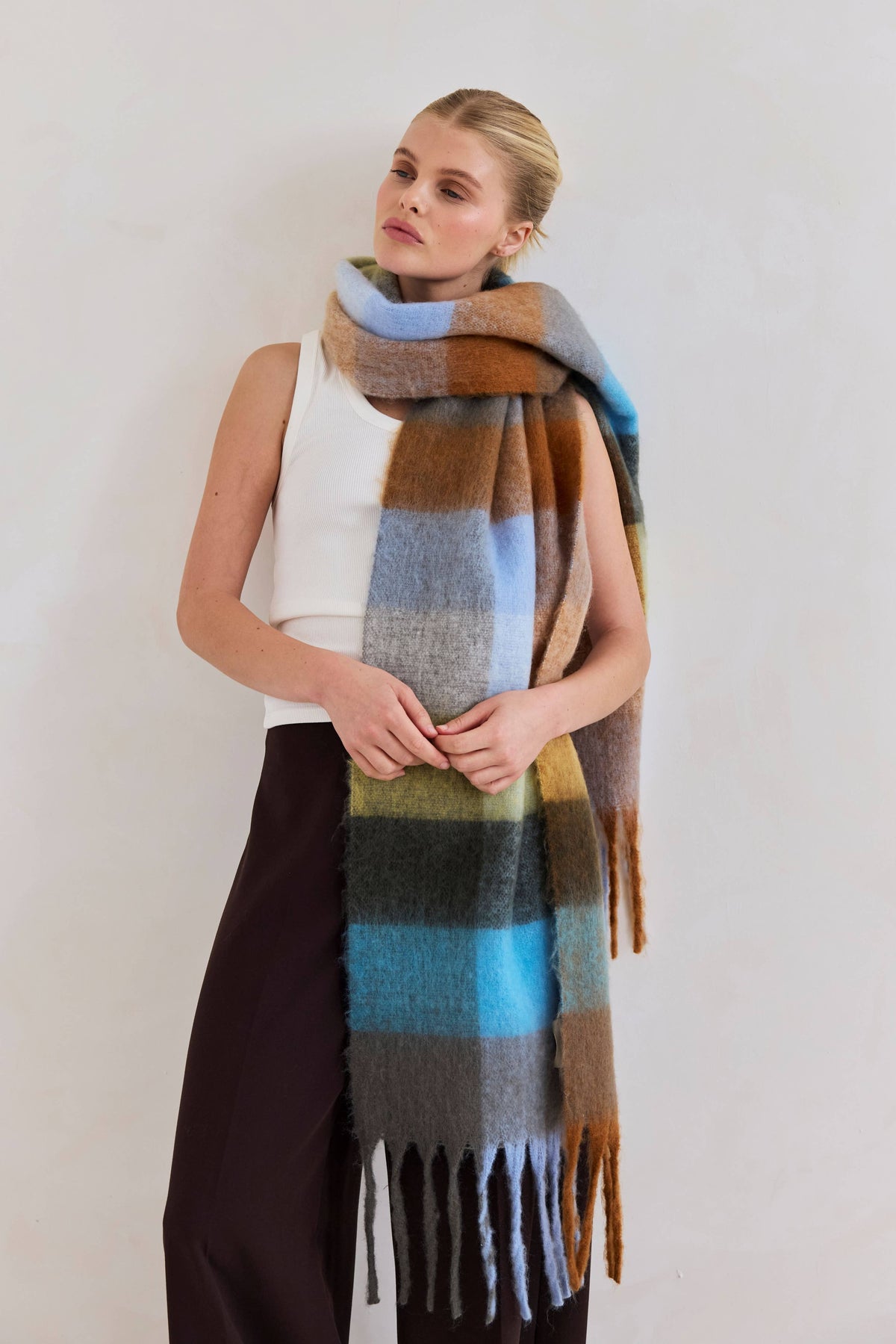 The Reykjavik Scarf - Blue/Orange