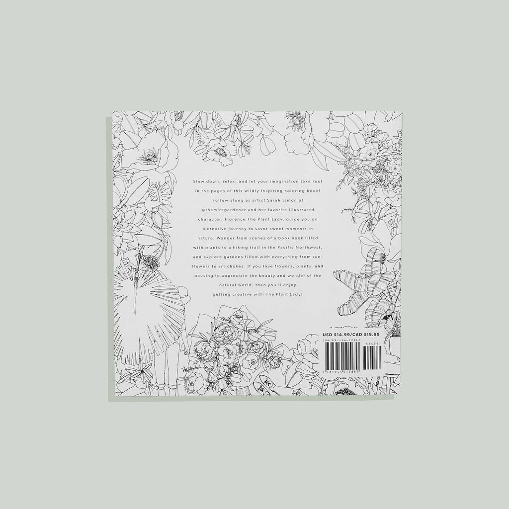 The Plant Lady: A Floral Adult Coloring Book