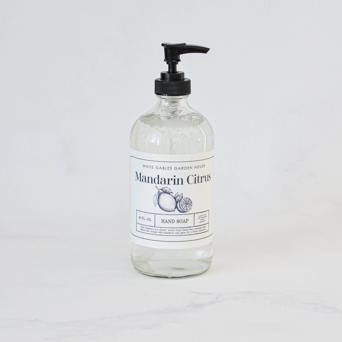 Glass Jar Liquid Hand Soap 16 oz. | Made In USA
