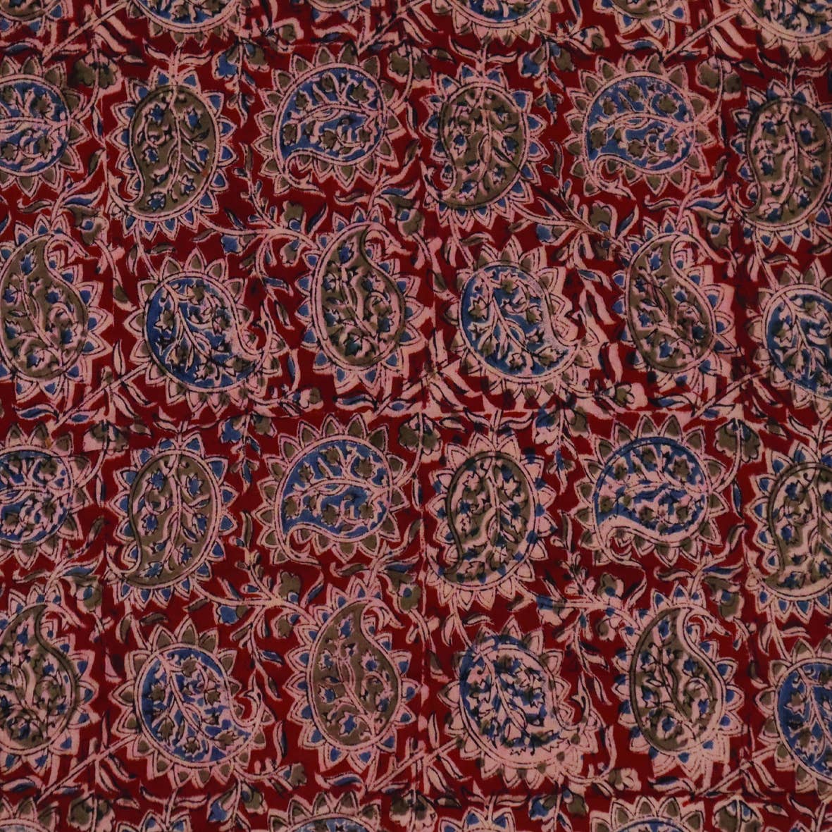 Chatusra Paisley - Kalamkari Cotton Bandana