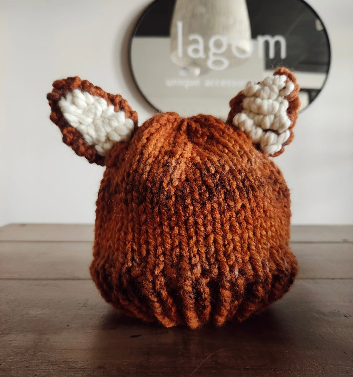 Hand-Knit Woodland Animal Hat