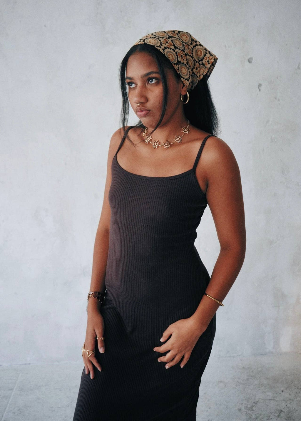 Crop Circle - Kalamkari Cotton Bandana
