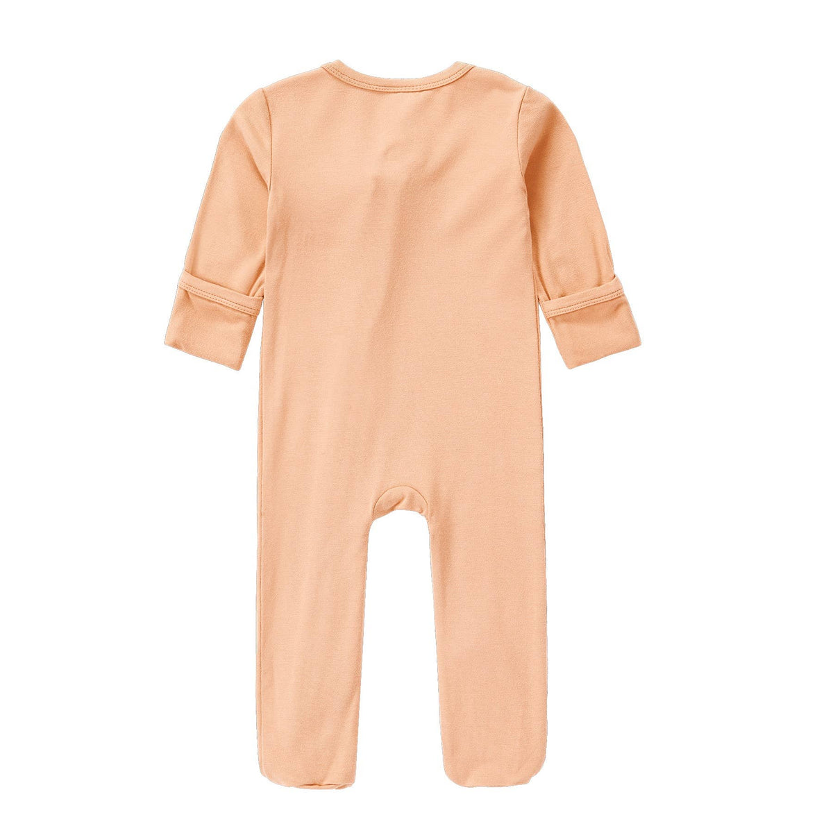 Bamboo Zipped Romper - Seashell