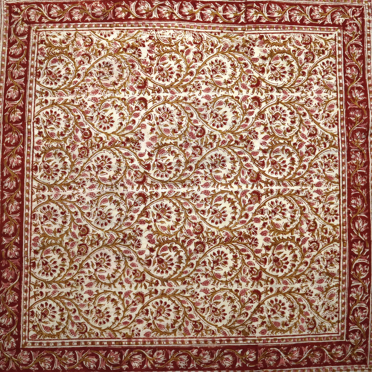 Pomegranate Stain - Kalamkari Cotton Bandana