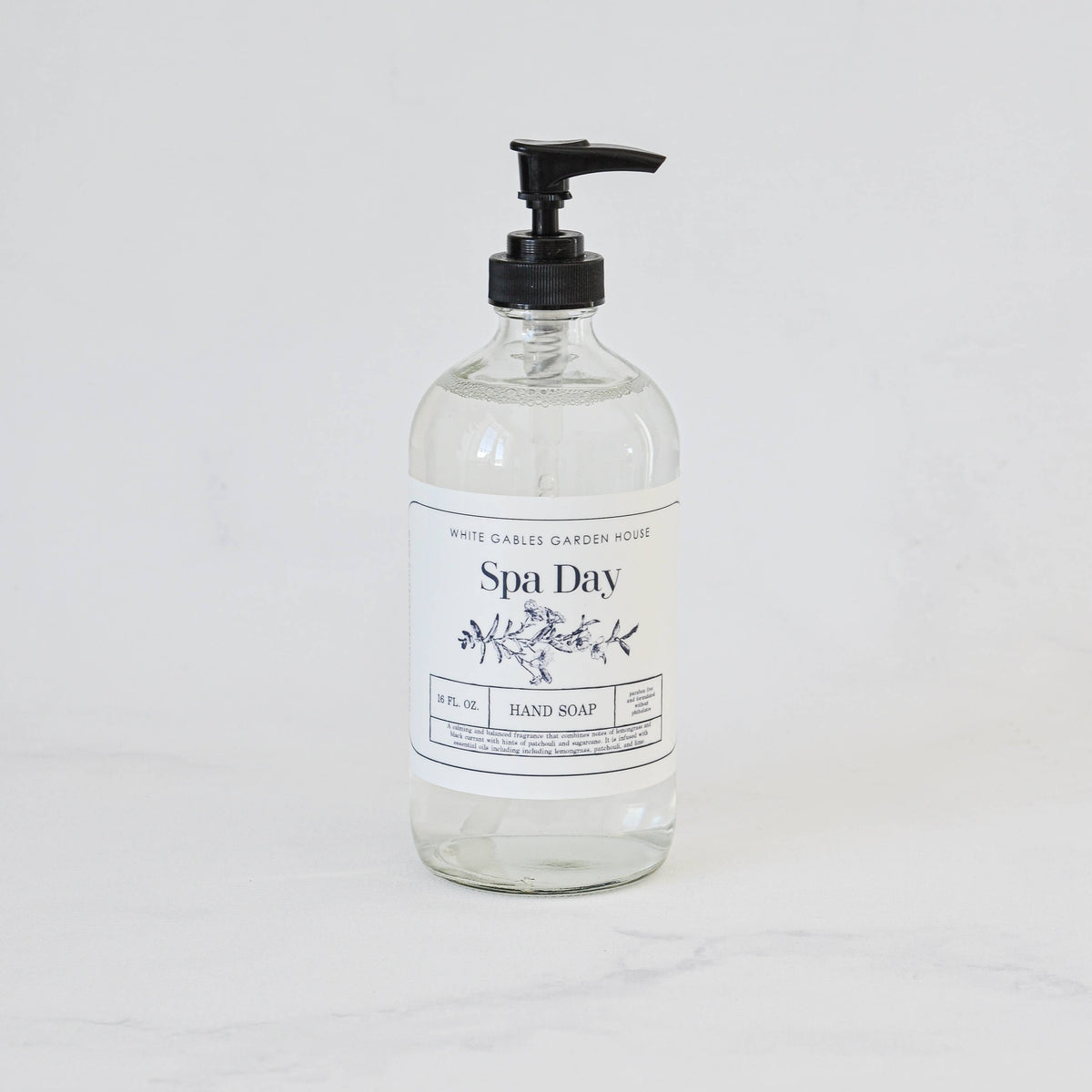 Glass Jar Liquid Hand Soap 16 oz. | Made In USA