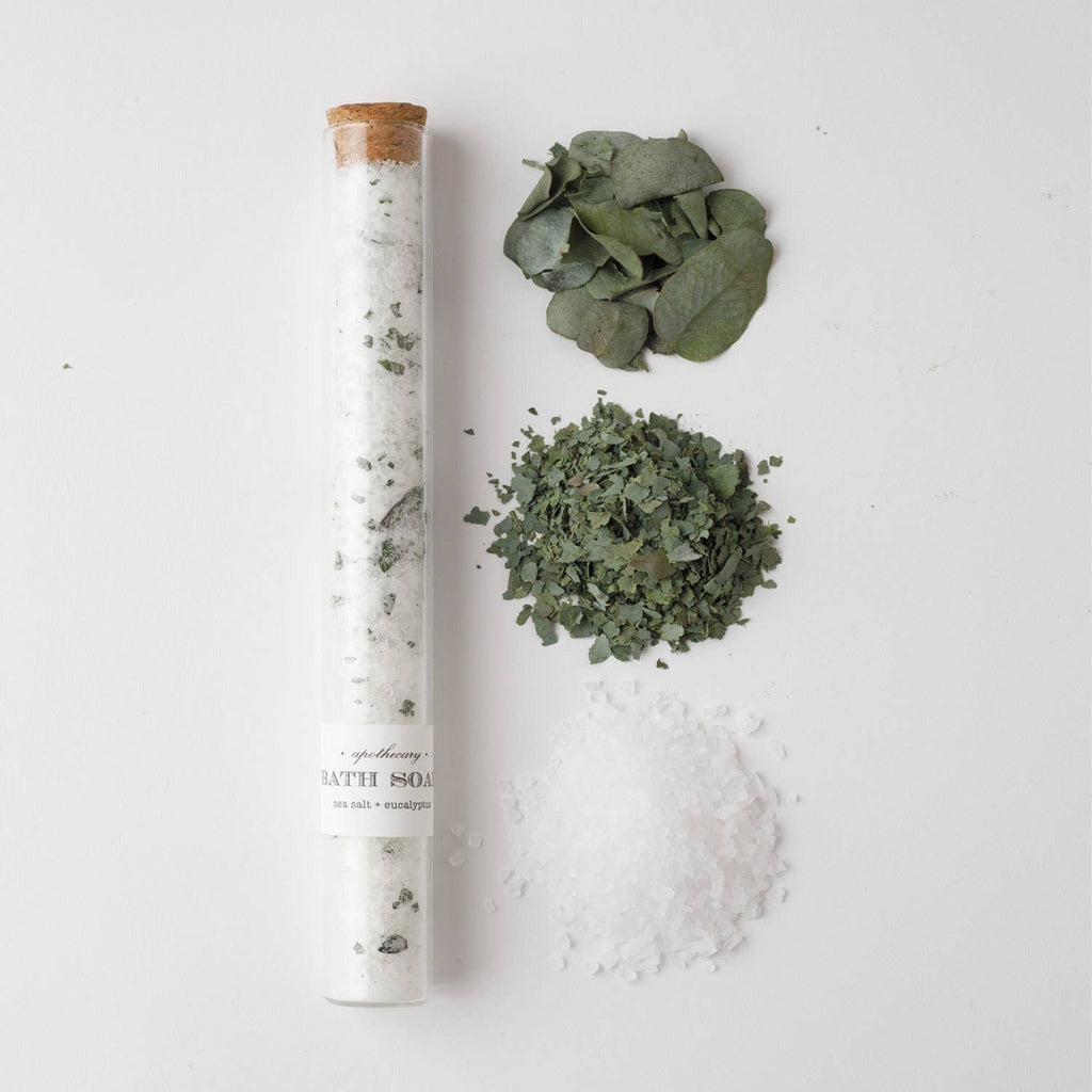 Sea Salt + Eucalyptus Bath Soak Tube | gift spa aromatherapy