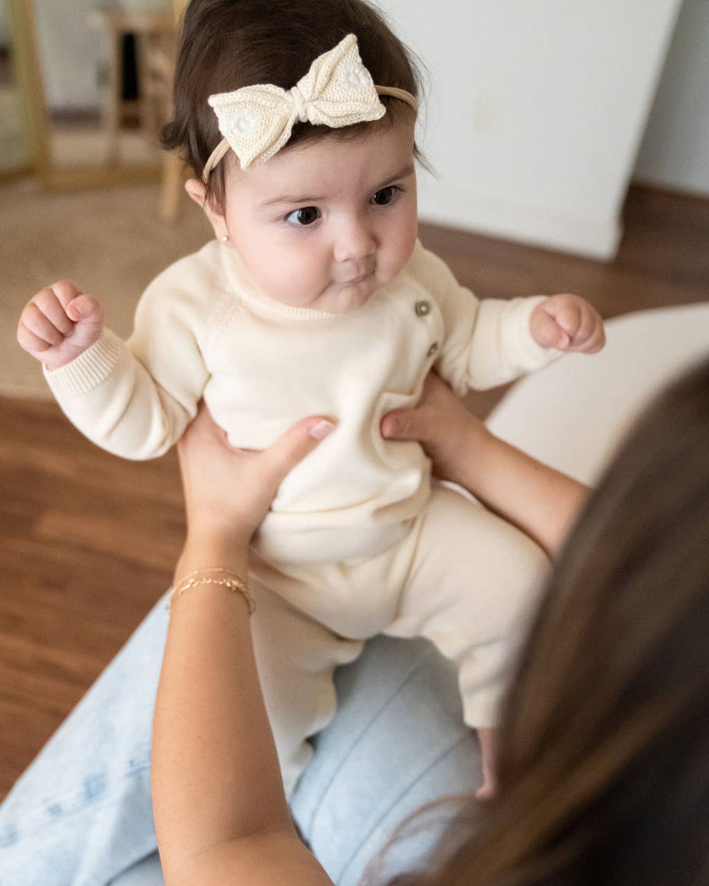 Milan Side Button & Pocket Knit Baby Jumpsuit (Organic)