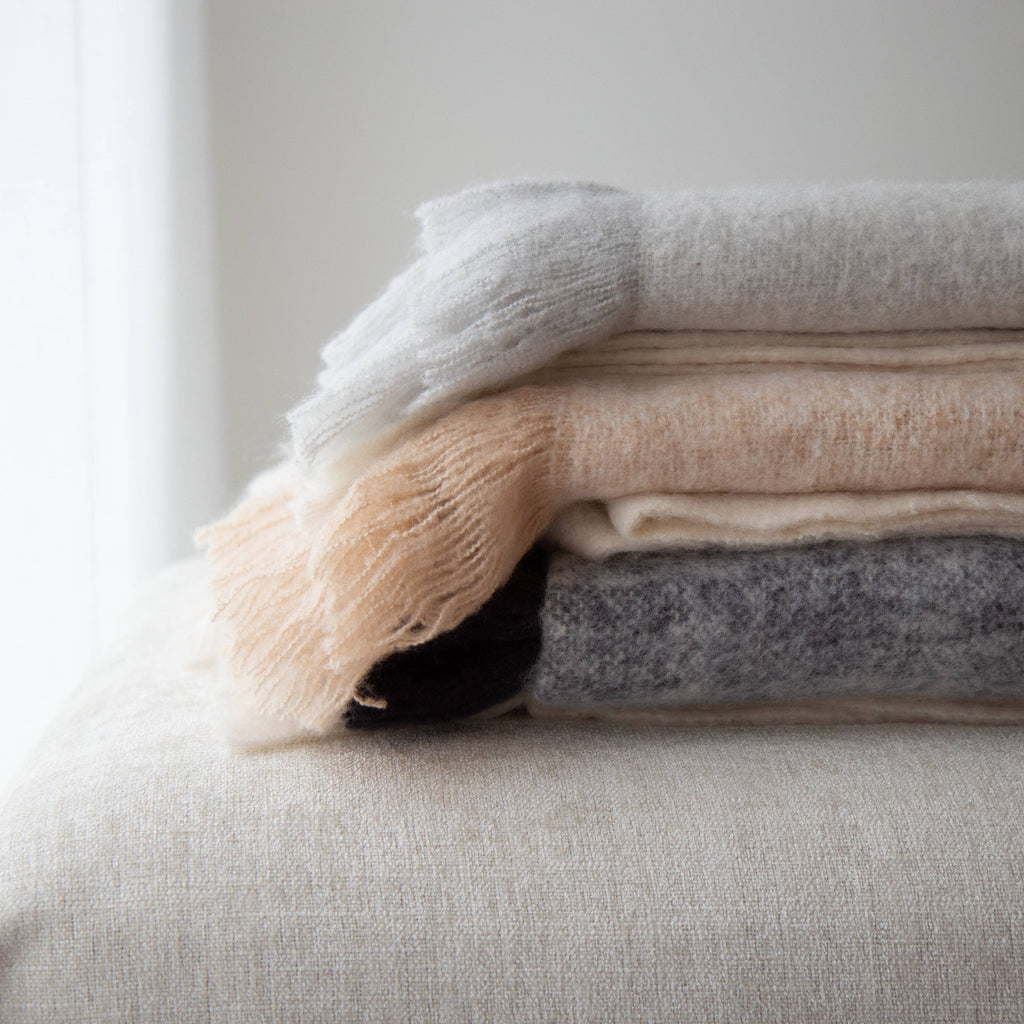 Calla Faux Mohair Throw – Soft, Stylish, Cozy Blanket