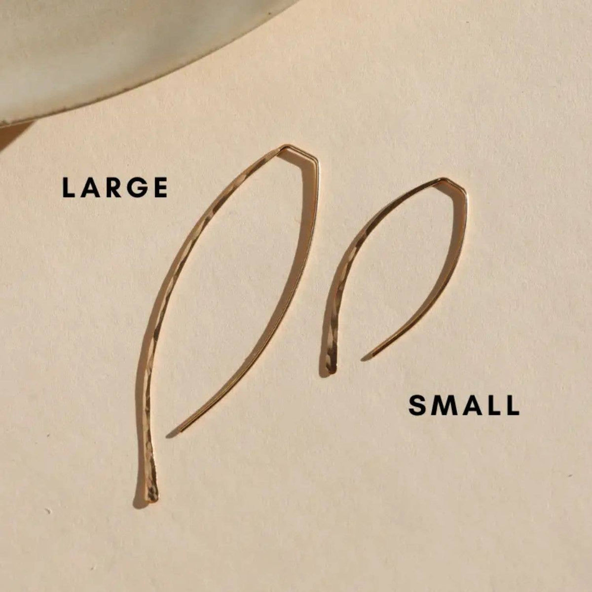 Ebb + Flow Slide Earrings I Hammered Shape Earrings