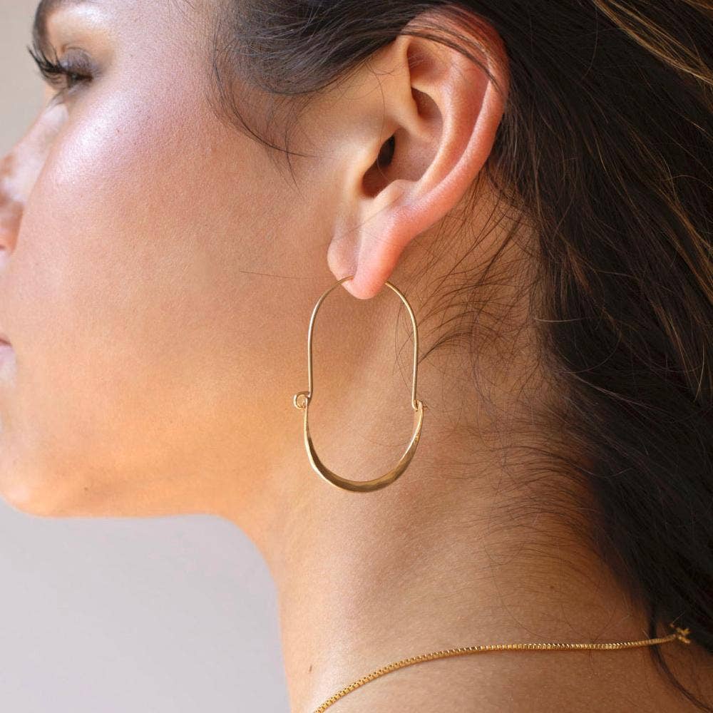 Hammered Paloma Hoops