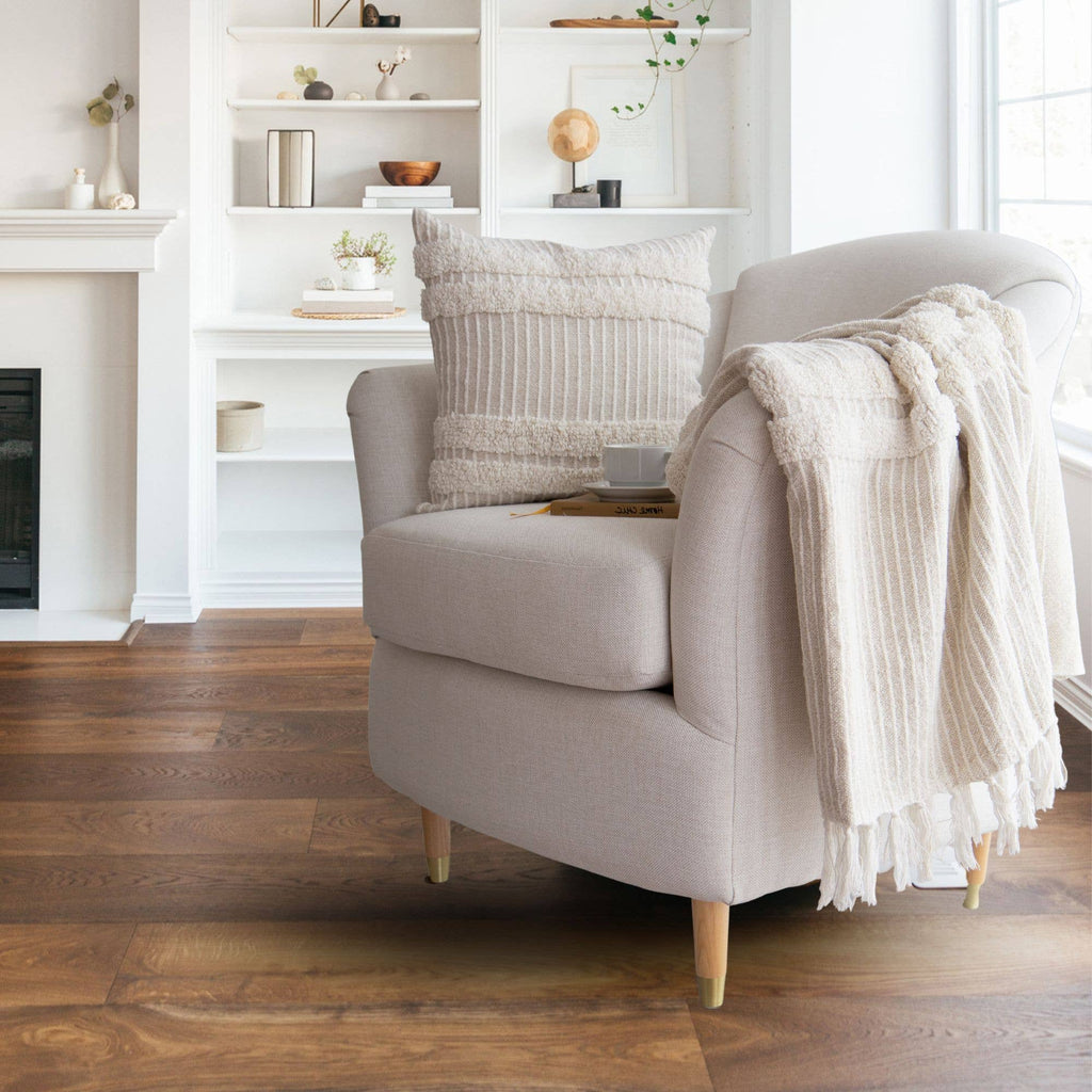 Blake Cotton Striped Throw Blanket – Cozy, Textured, Soft