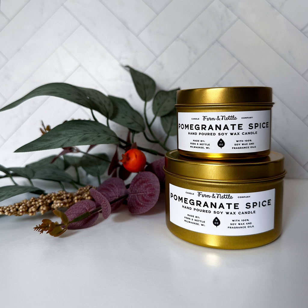 Pomegranate Spice Soy Wax Candle