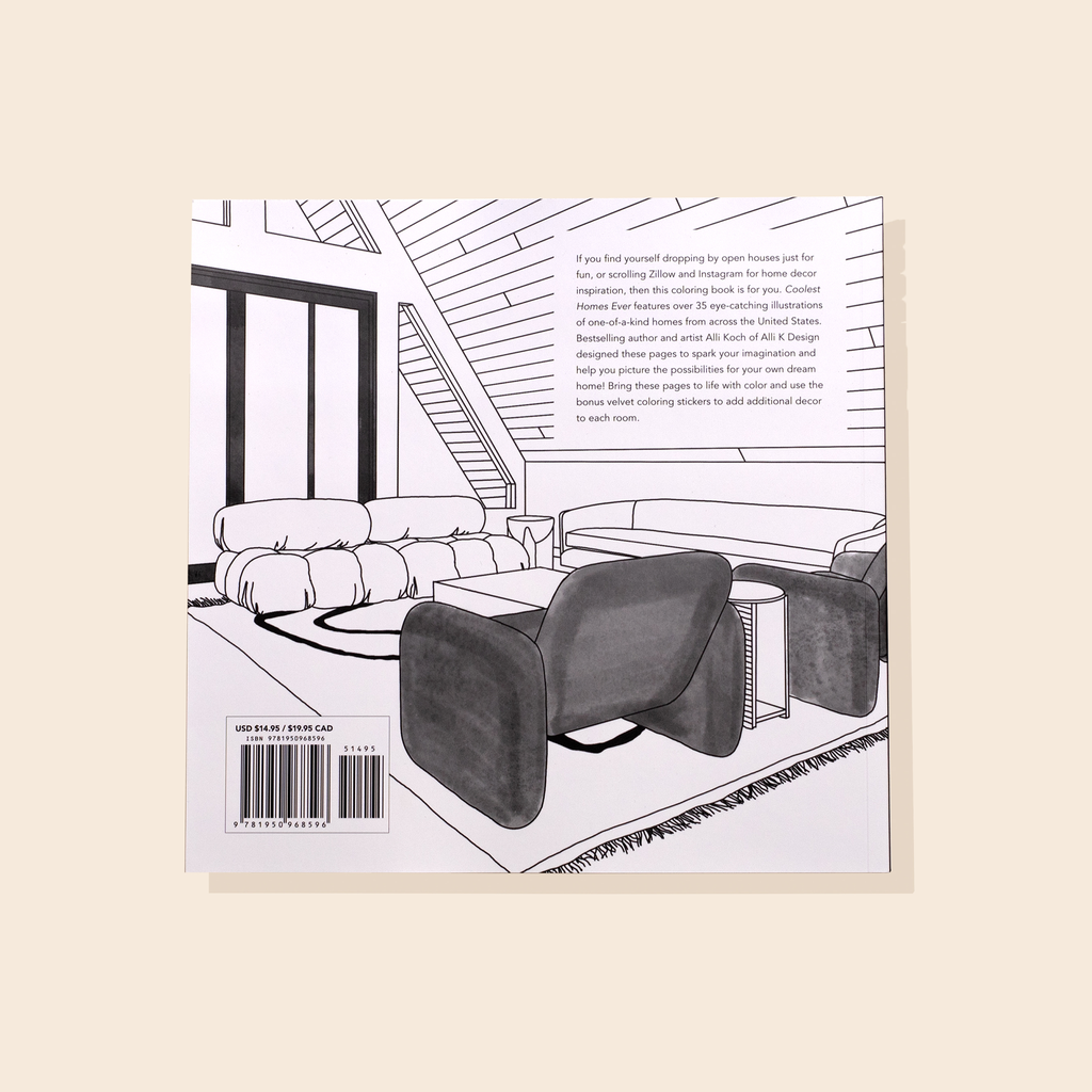 Coolest Homes Ever: An Adult Coloring Book
