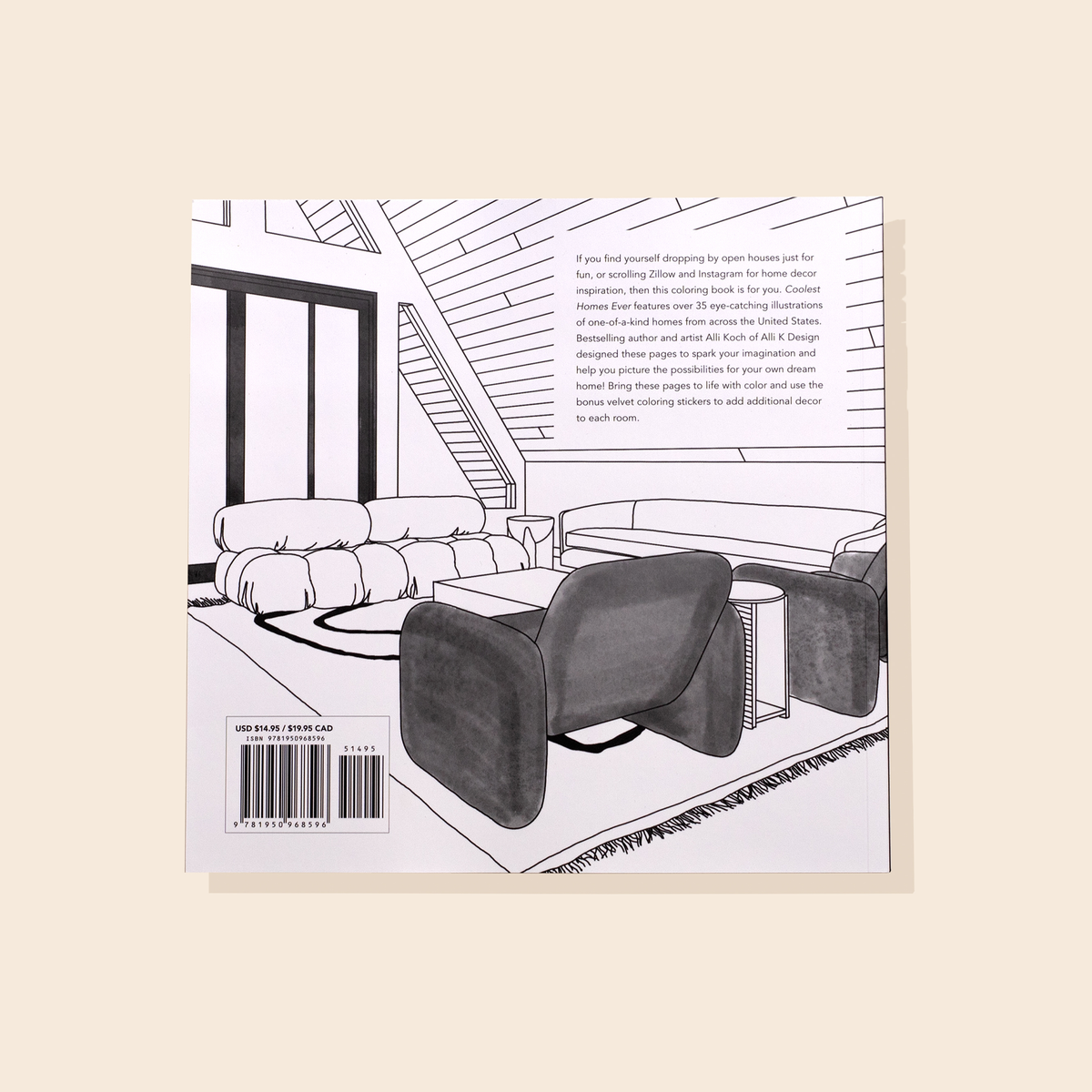 Coolest Homes Ever: An Adult Coloring Book