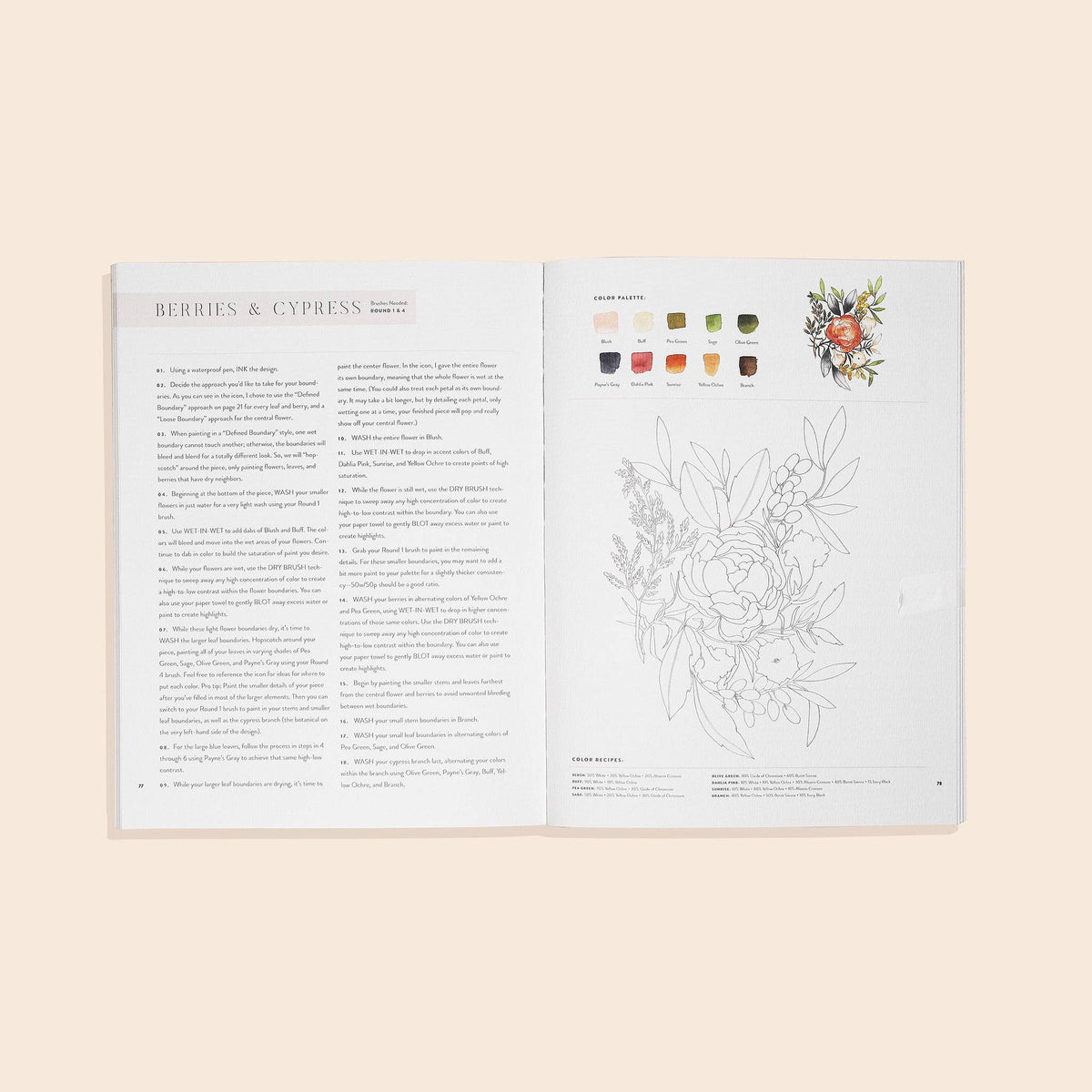 Watercolor Workbook: 30-Minute Beginner Projects