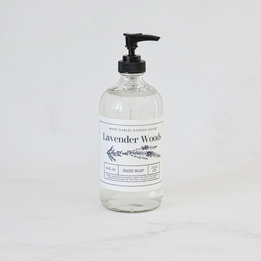Glass Jar Liquid Hand Soap 16 oz. | Made In USA
