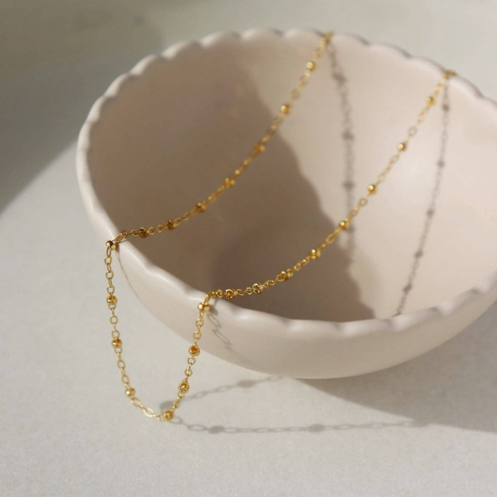 Beaded Chain I Handmade Chain Necklace