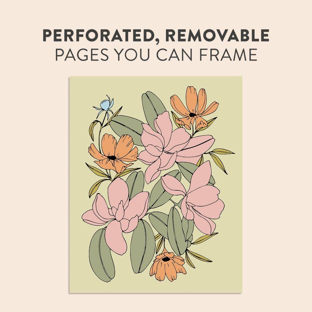 The Plant Lady: A Floral Adult Coloring Book