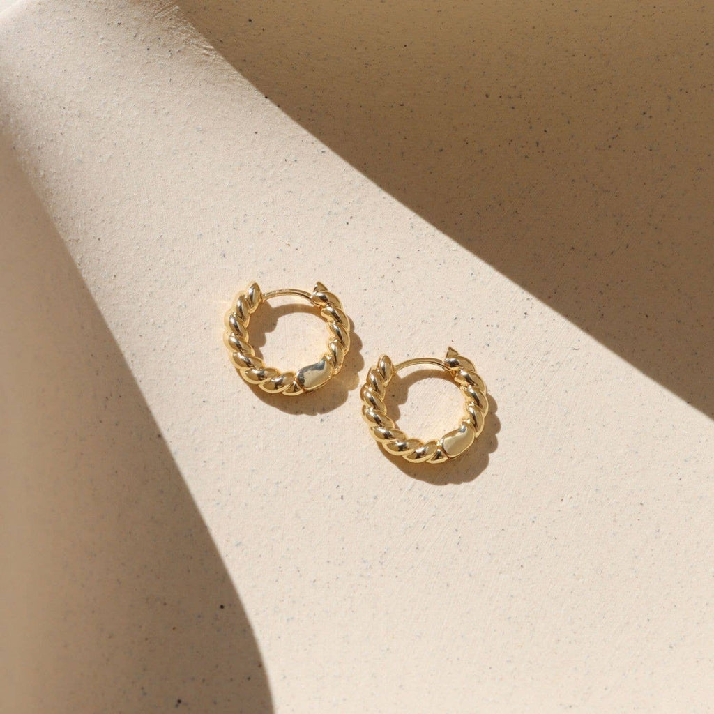 Croissant Huggie Hoops I Ready to Ship Earrings