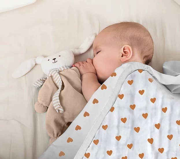 Thick Bamboo Muslin Blanket (4 layers, light quilt) Love