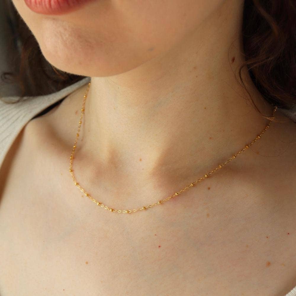 Beaded Chain I Handmade Chain Necklace