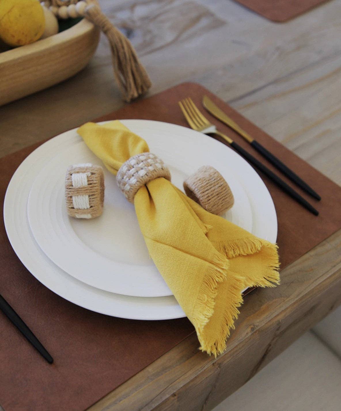 Twine Napkin Rings