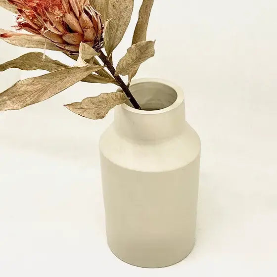 Handmade stoneware vase "Milk Pot" matte version