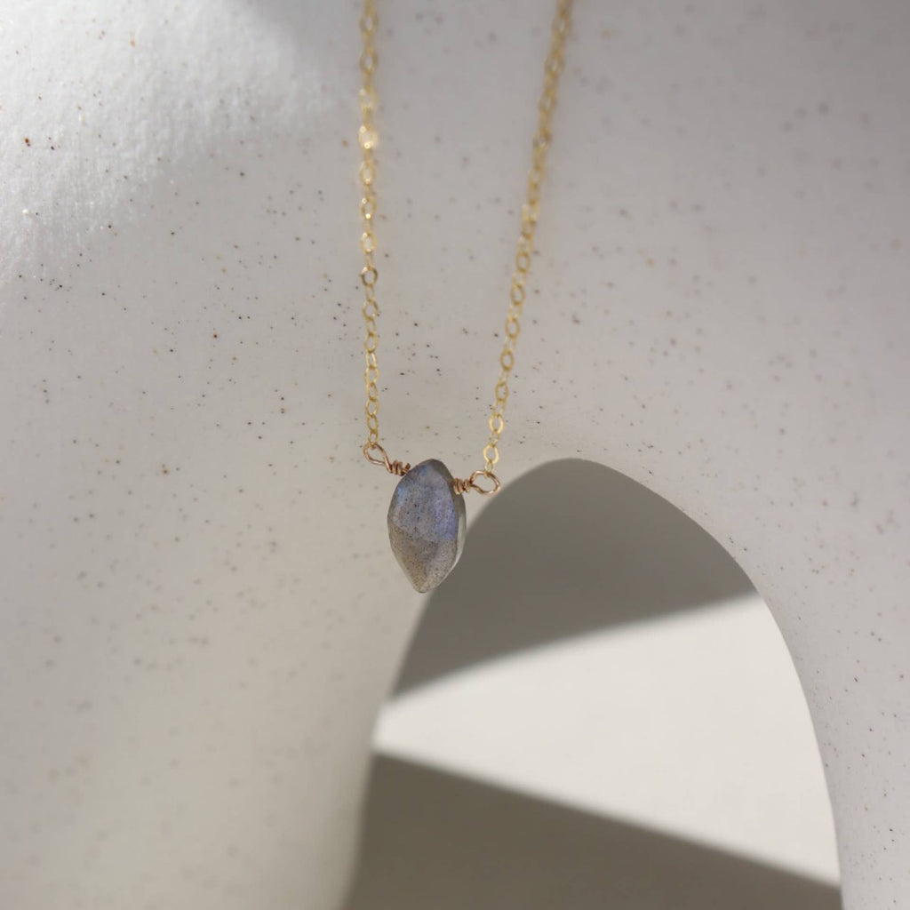 Marquise Necklace in 14k Gold Fill or Sterling Silver
