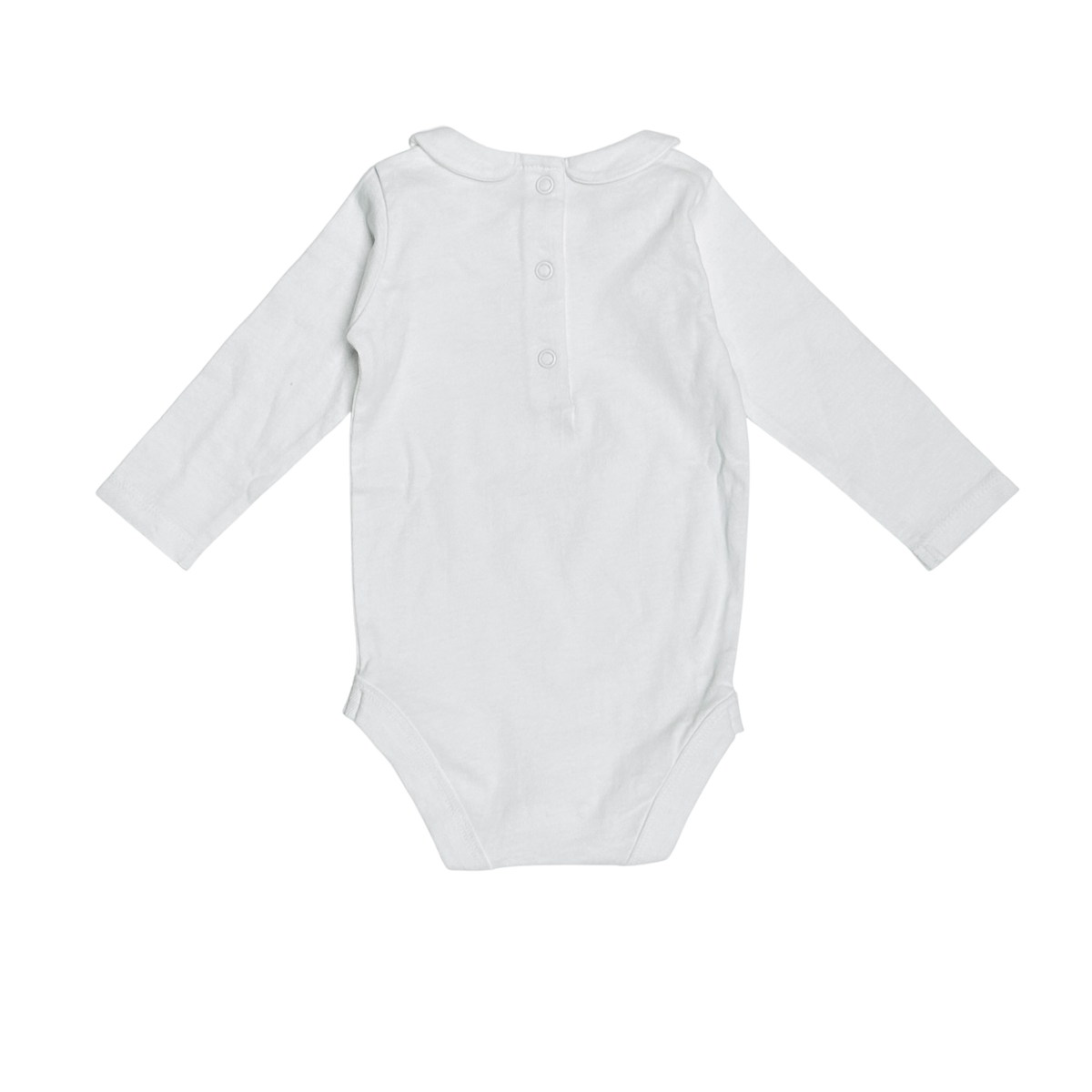 Basic Peter Pan Long Sleeve Baby Bodysuit (Organic Cotton)