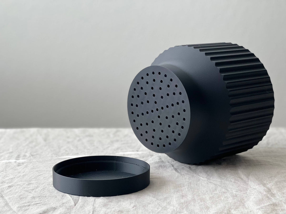 Lightweight Planter Pot | Black | 4", 6" and 8" Sizes