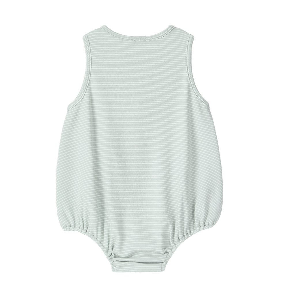 100% Organic Cotton Romper with Blue Stripes