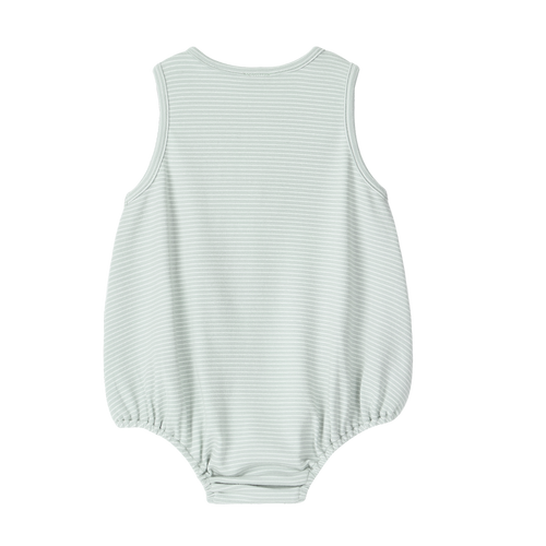 100% Organic Cotton Romper with Blue Stripes