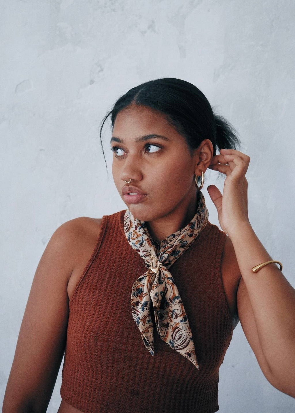 Autum Harvest - Kalamkari Cotton Bandana