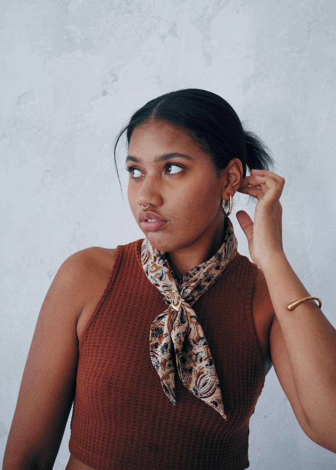 Autum Harvest - Kalamkari Cotton Bandana