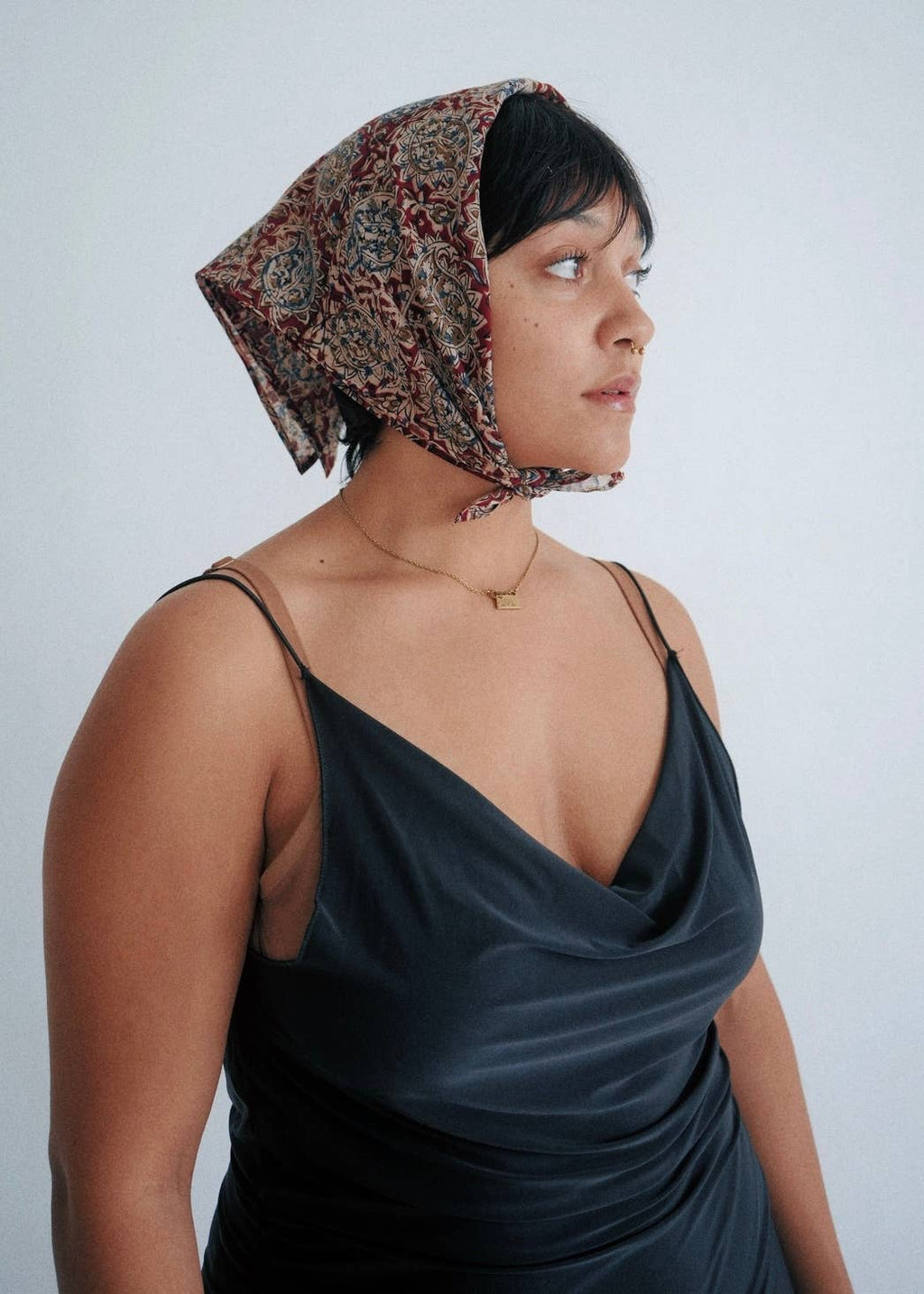 Chatusra Paisley - Kalamkari Cotton Bandana