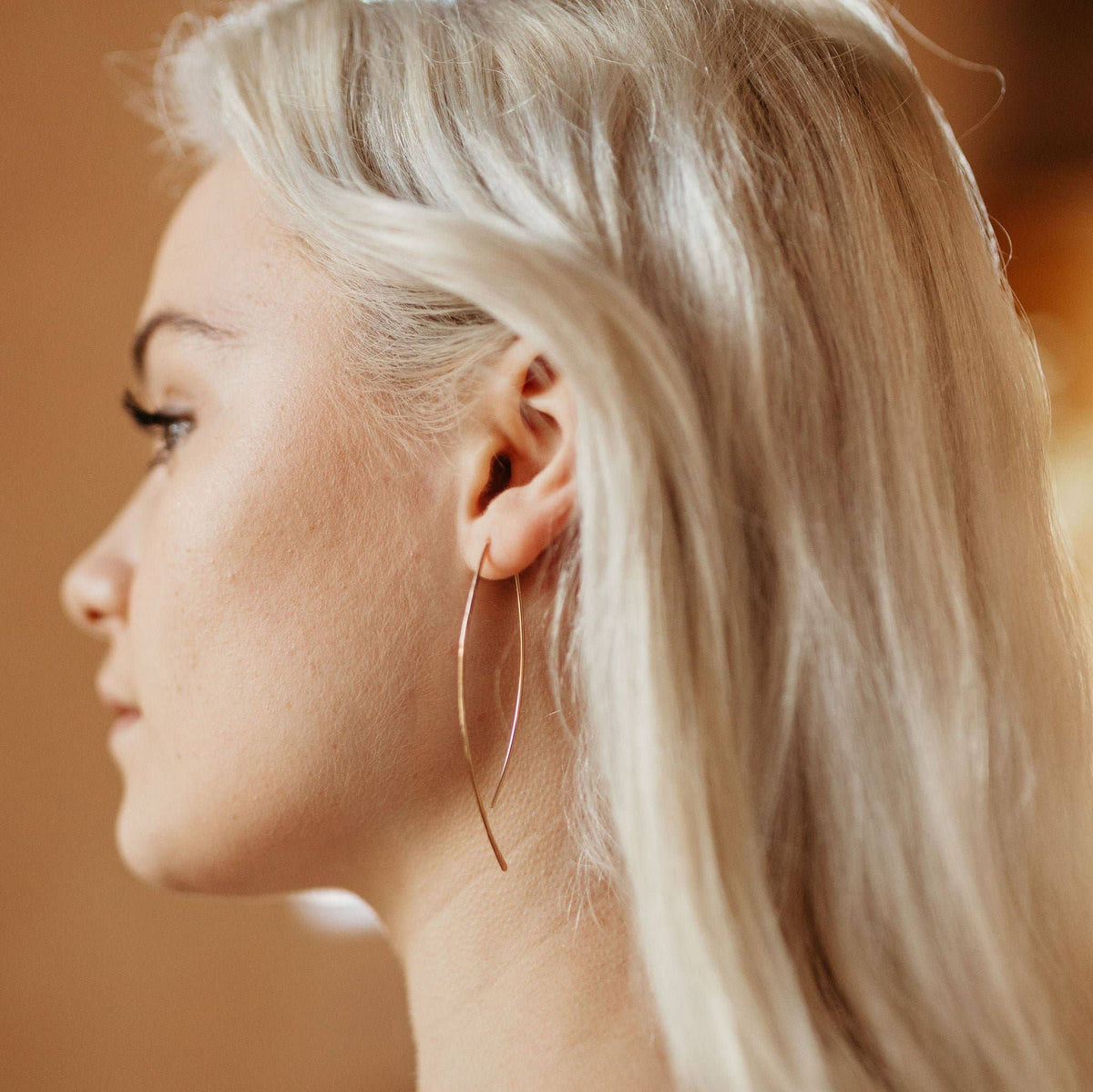 Ebb + Flow Slide Earrings I Hammered Shape Earrings