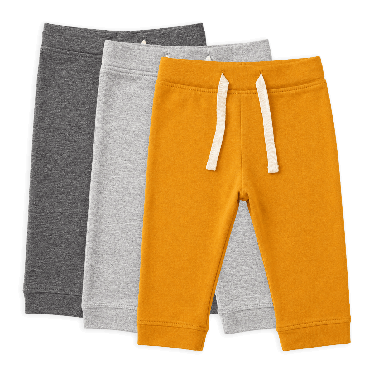 Baby Drawstring Baby Jogger Pants (Organic Cotton) - 3 Color