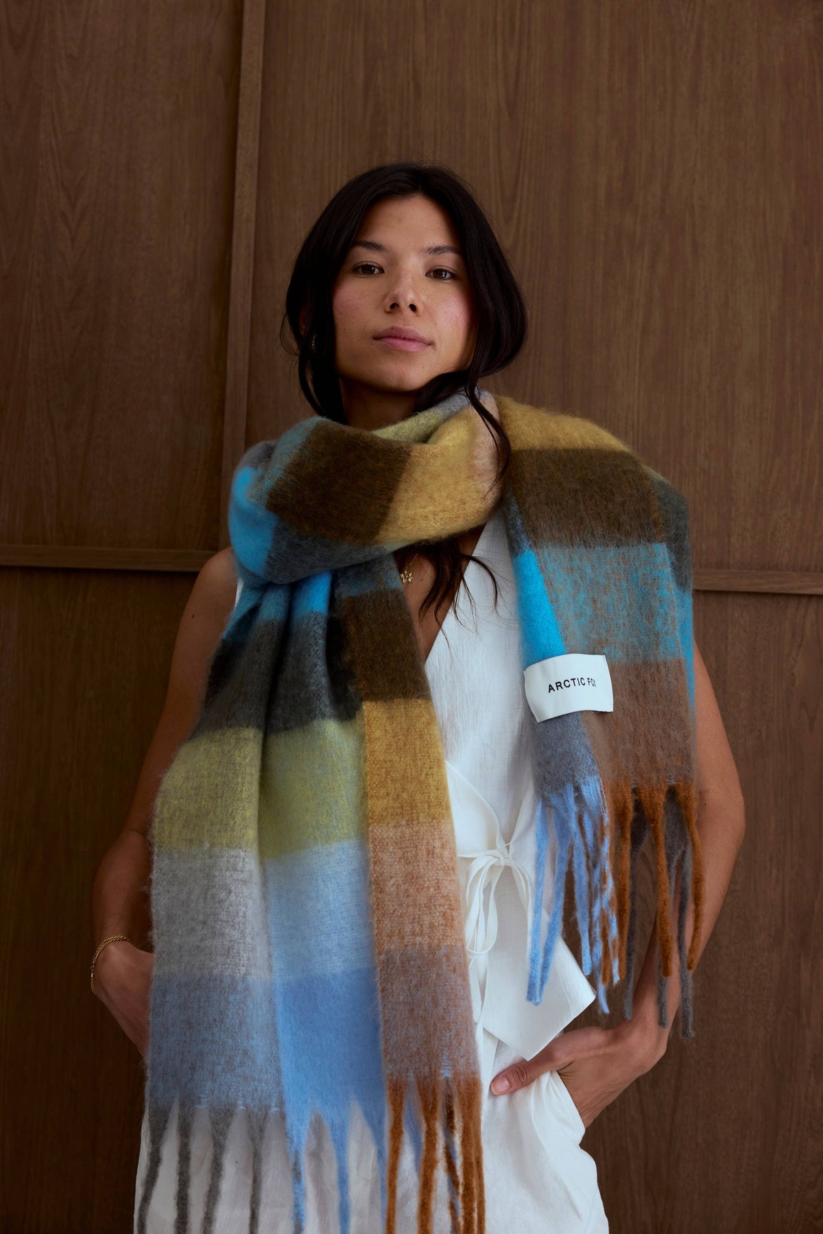 The Reykjavik Scarf - Blue/Orange