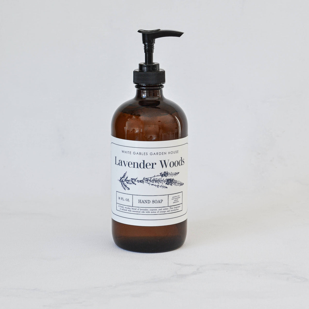 Glass Jar Liquid Hand Soap 16 oz. | Made In USA