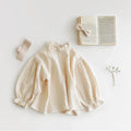 Annie & Charles® muslin blouse with collar