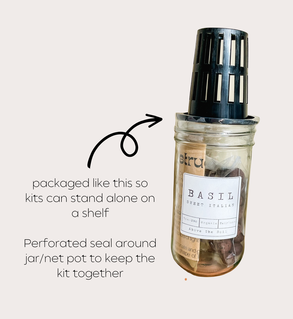 Glass Jar Semi-Hydroponic Garden Kit