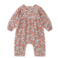 Organic Cotton 
Frilled Romper- Poppy