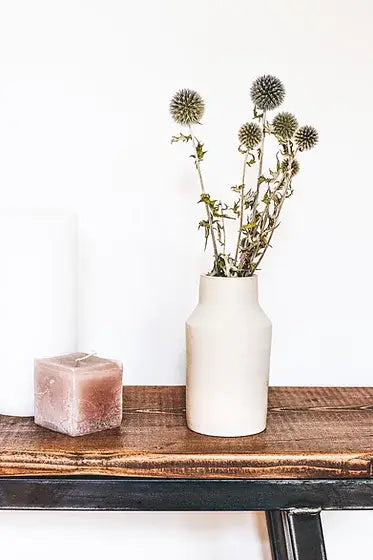 Handmade stoneware vase "Milk Pot" matte version