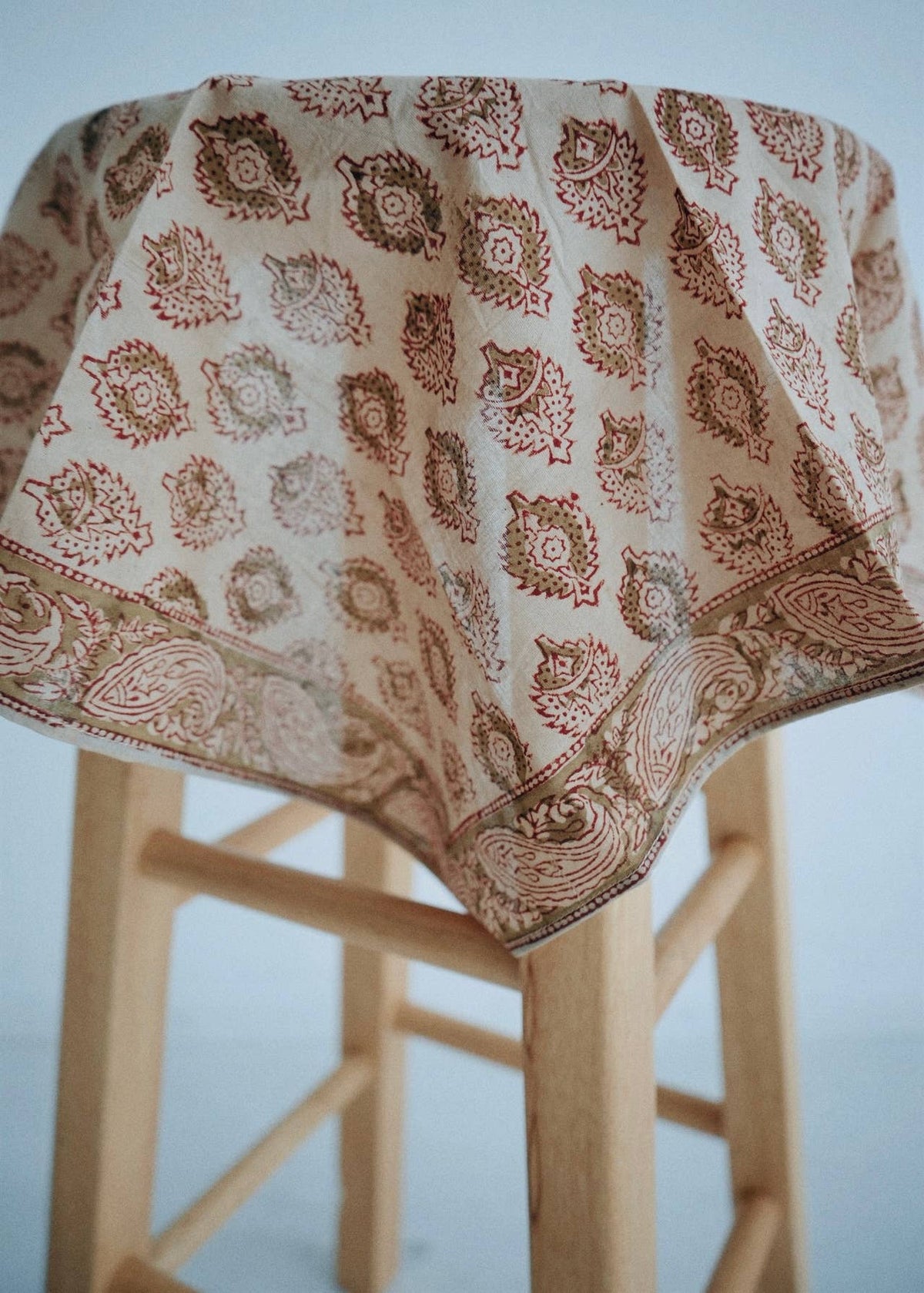 Terracotta Medallion - Kalamkari Cotton Bandana