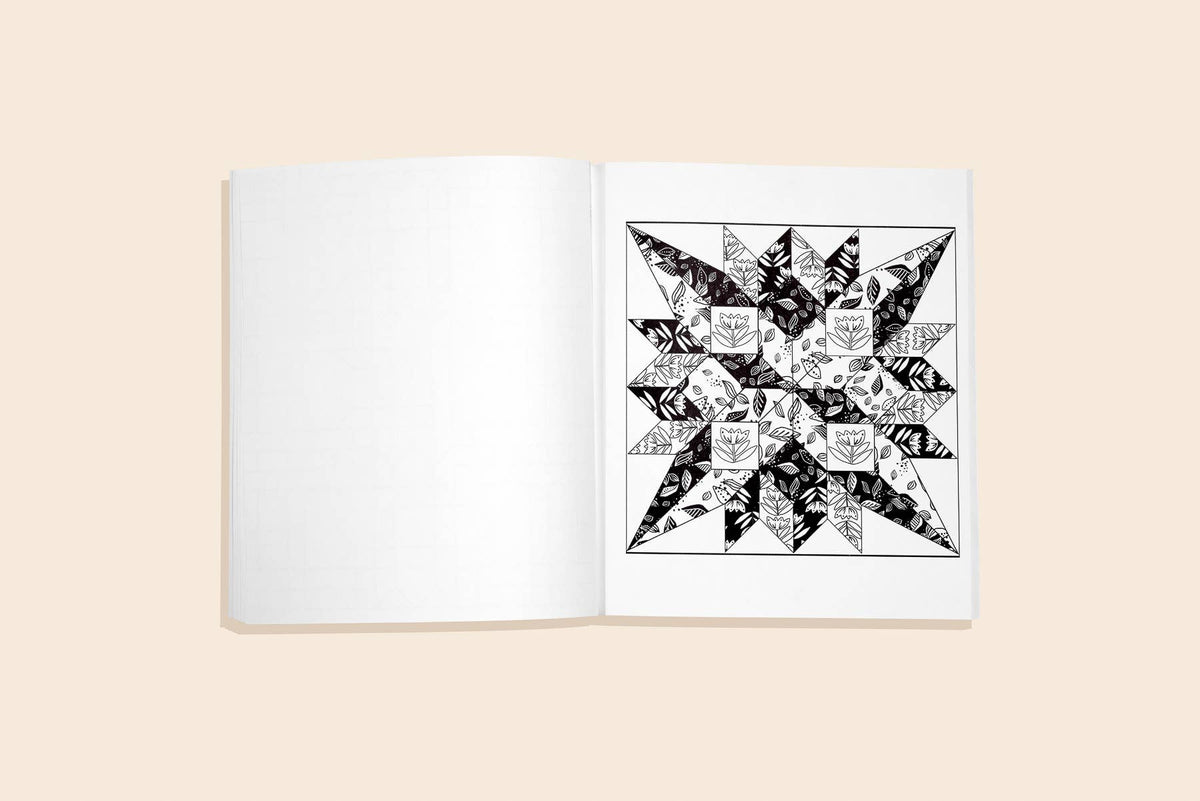 Modern Quilting Coloring Book: Adult Coloring Book (Spring)