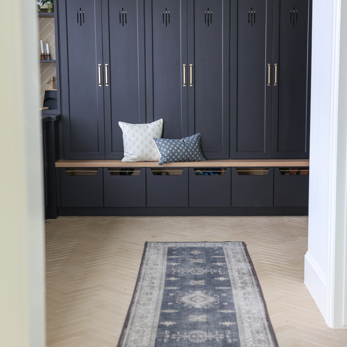 Clay Vintage in Blue Lumbar - 12x20" | 12x40"
