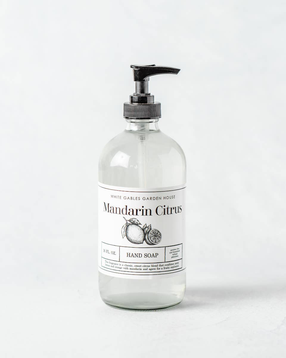 Glass Jar Liquid Hand Soap 16 oz. | Made In USA