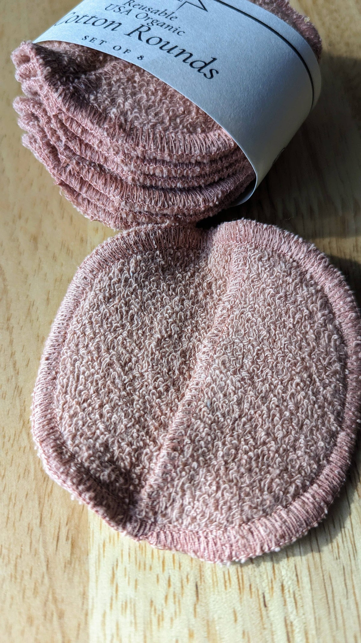 Reusable Organic Cotton Rounds- Set of 8