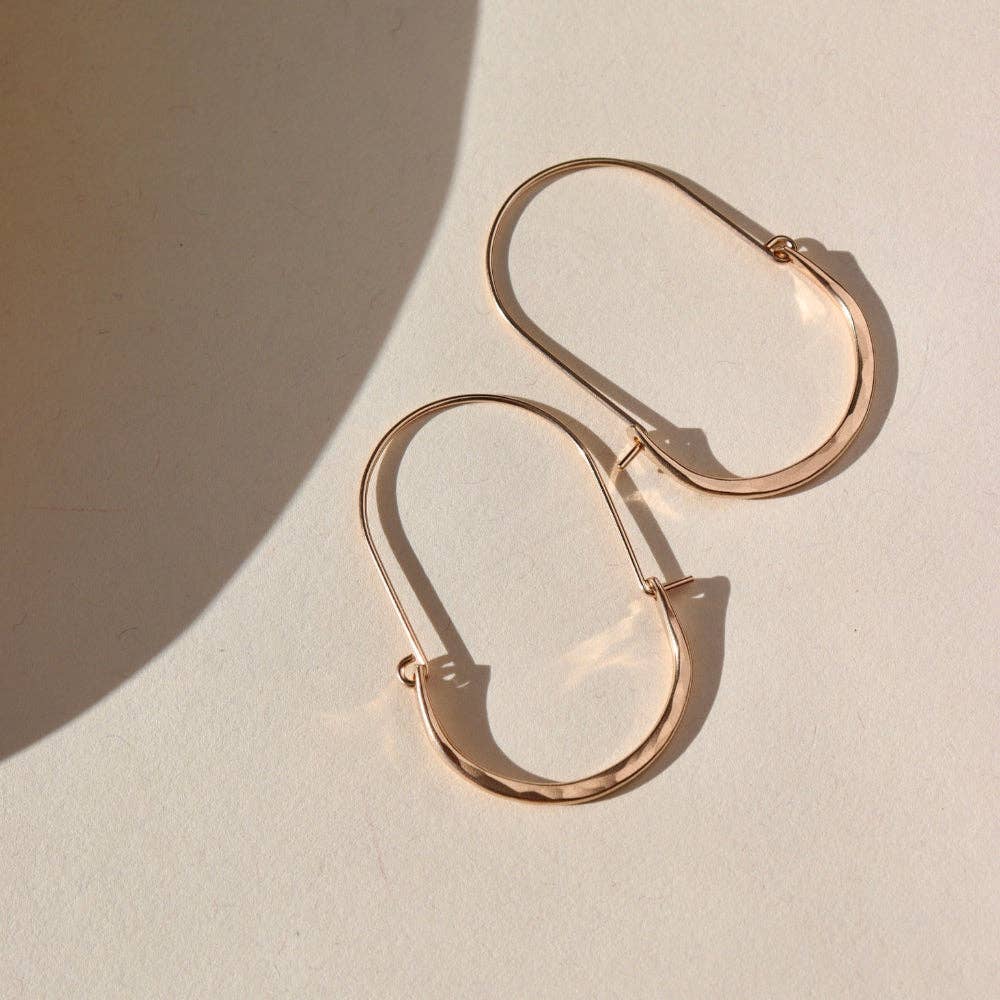 Hammered Paloma Hoops
